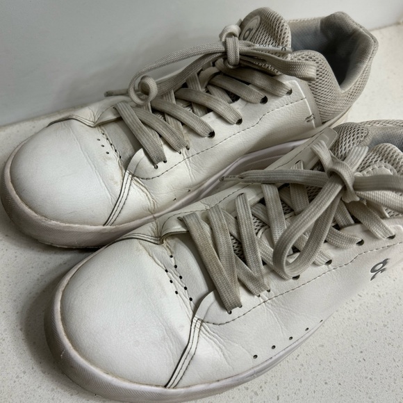 On Cloud The Roger White Leather Sneakers 7 - Picture 2 of 7